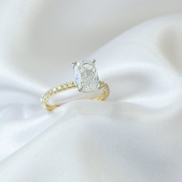 Elora | 2.13ct Elongated Cushion Engagement Ring