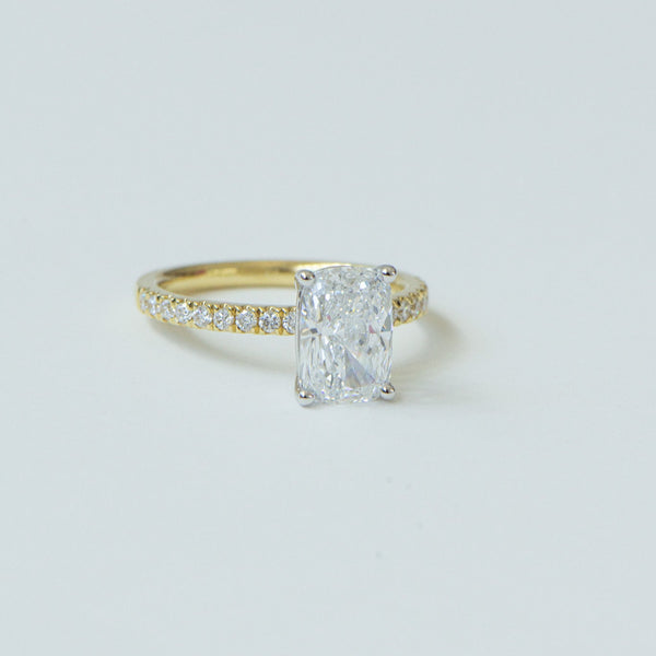 Elora | 2.13ct Elongated Cushion Engagement Ring
