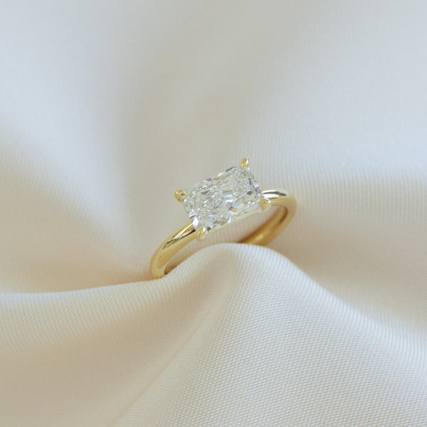 Sofia | 2.05ct East West Radiant Engagement Ring