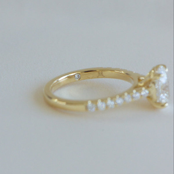 Natural Helena | 1.5ct Oval Natural Diamond Engagement Ring