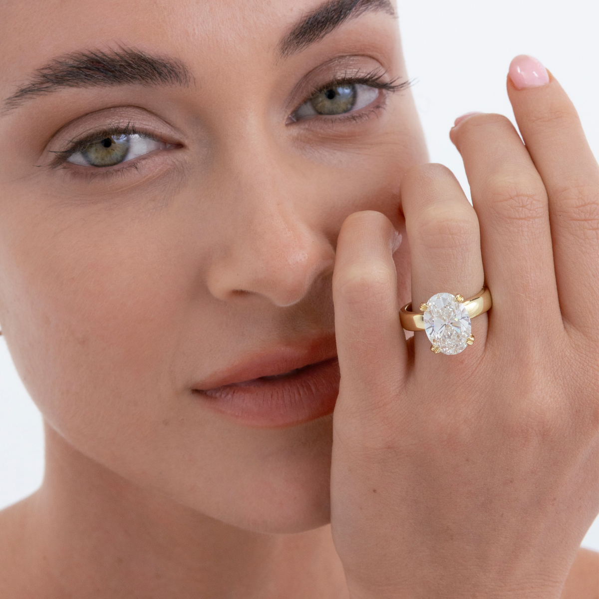 Elena Oval Diamond Solitaire Engagement Ring