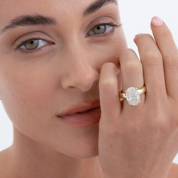 Elena | Oval Diamond Solitaire Engagement Ring