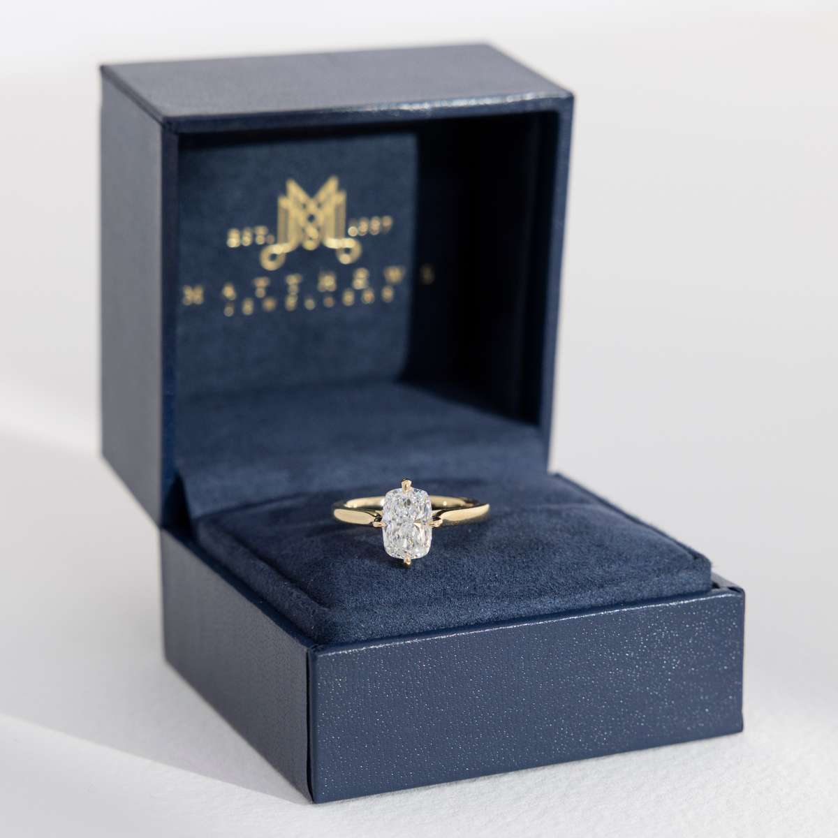 Compass Elora | Elongated Cushion Diamond Engagement Ring