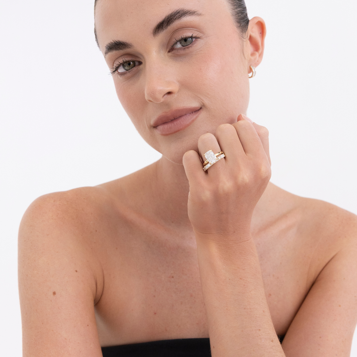Elora | Elongated Cushion Diamond Solitaire Engagement Ring