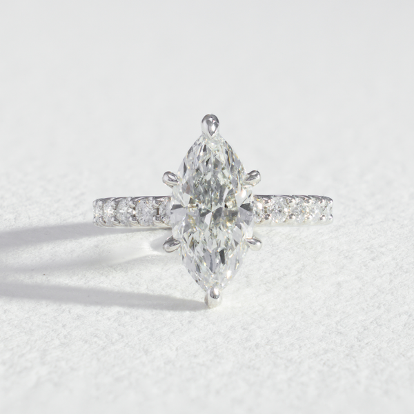 Pavé Freya | Marquise Diamond Engagement Ring