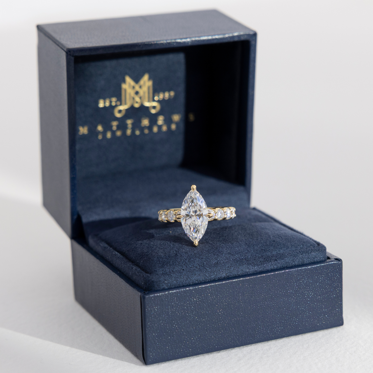 Frida | Marquise Diamond Engagement Ring