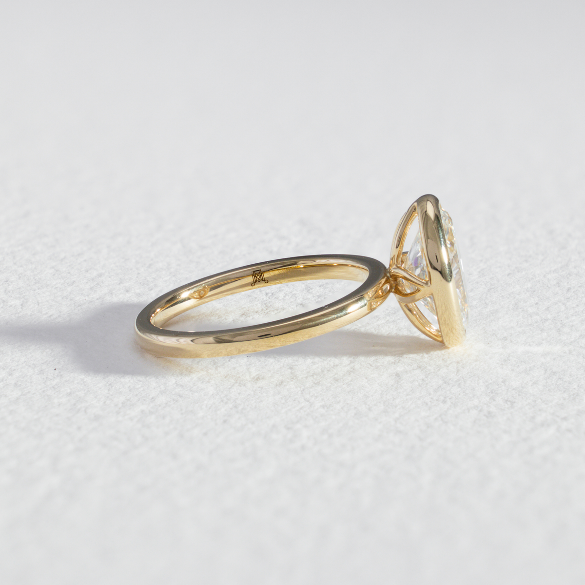 Bezel Helena | Oval Diamond Bezel Solitaire Engagement Ring