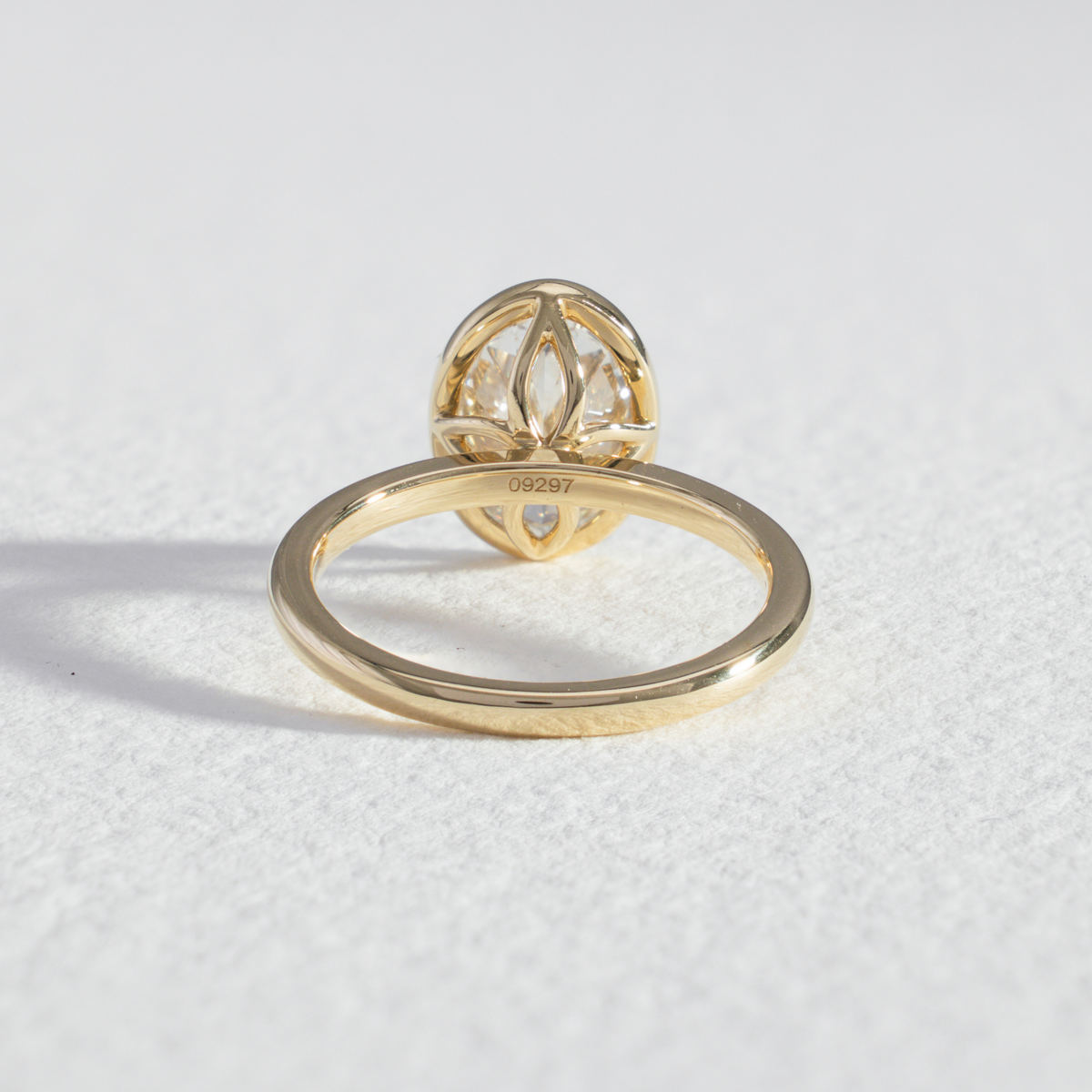 Bezel Helena | Oval Diamond Bezel Solitaire Engagement Ring