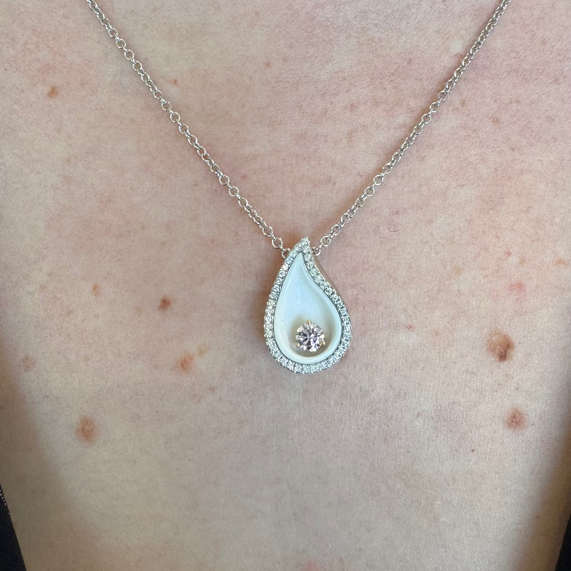 Lili Mai Pink Diamond Necklace