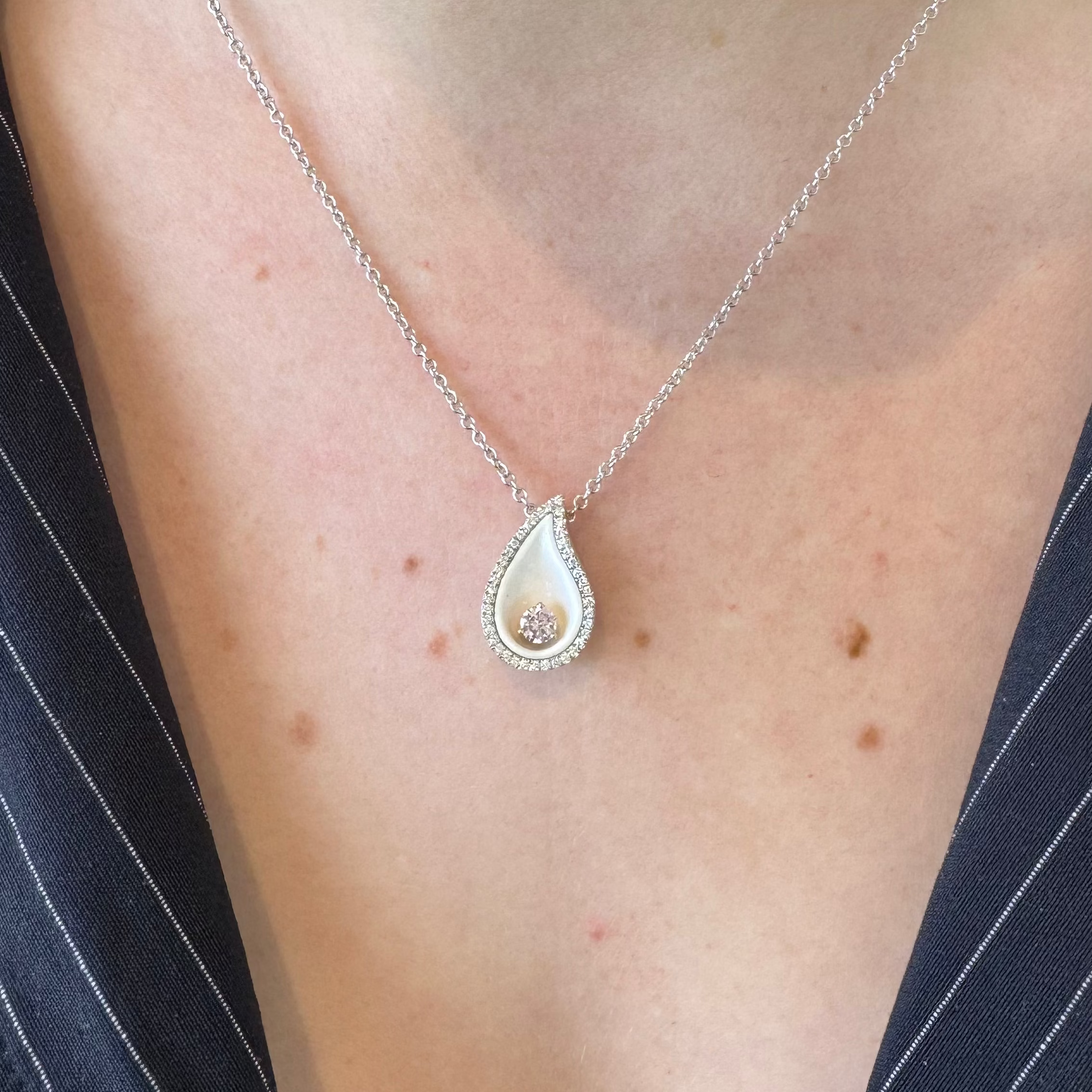 Lili Mai Pink Diamond Necklace