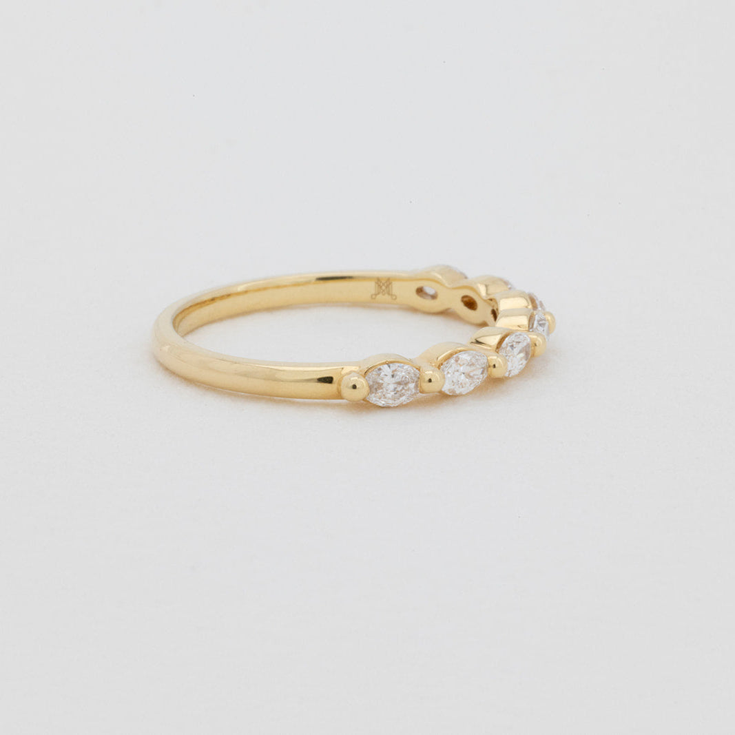 Iris | Lab Diamond Wedding Ring – Close-up styled view, Matthews Jewellers Newcastle