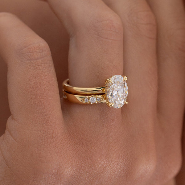 Jazmin | Hammer Set Diamond Band