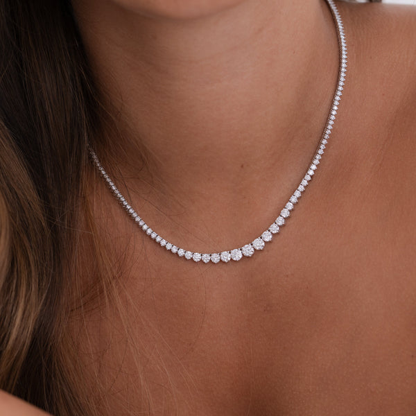 Graduated Tennis Necklace