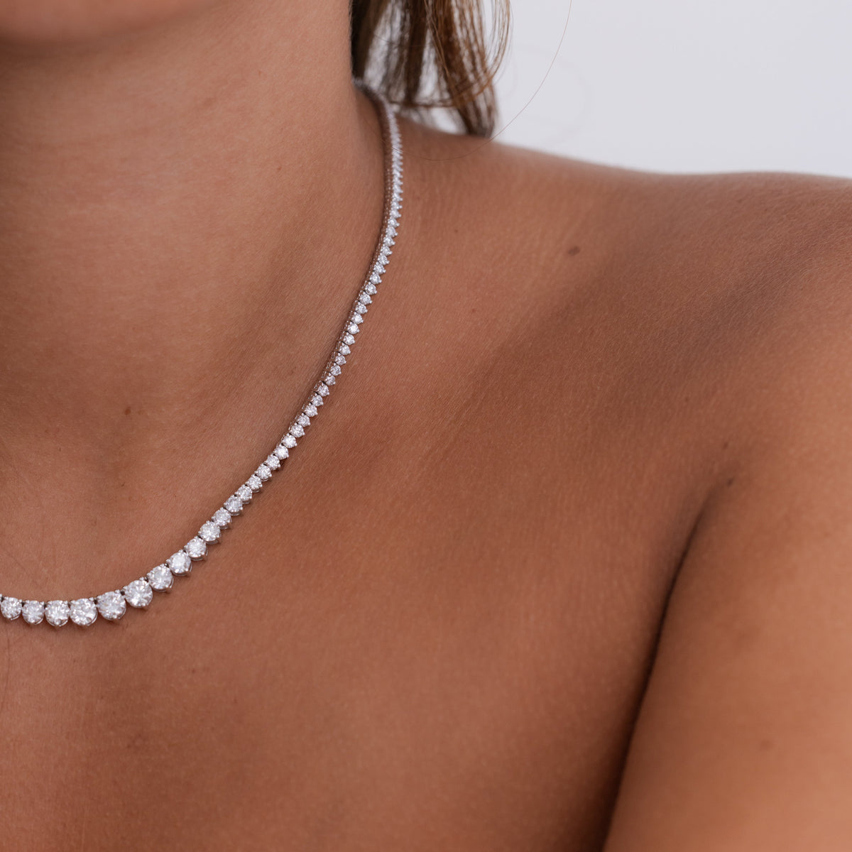 Graduated Tennis Necklace