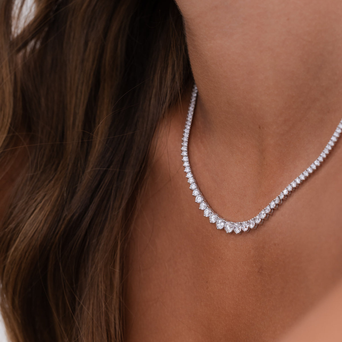 Graduated Tennis Necklace