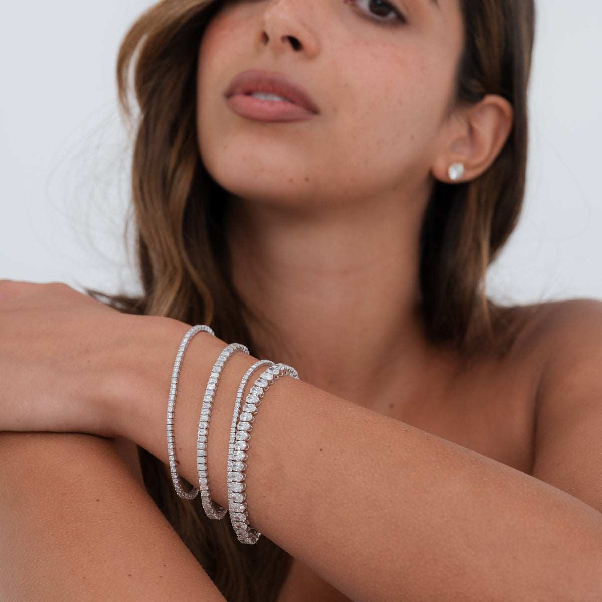 Oval Diamond Tennis Bracelet