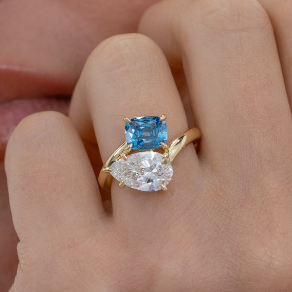 Camile | 3.3ct Pear Lab Diamond Engagement Ring