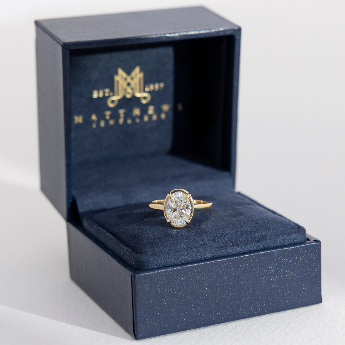 Milan | Oval Georgian Inspired Diamond Engagement Ring