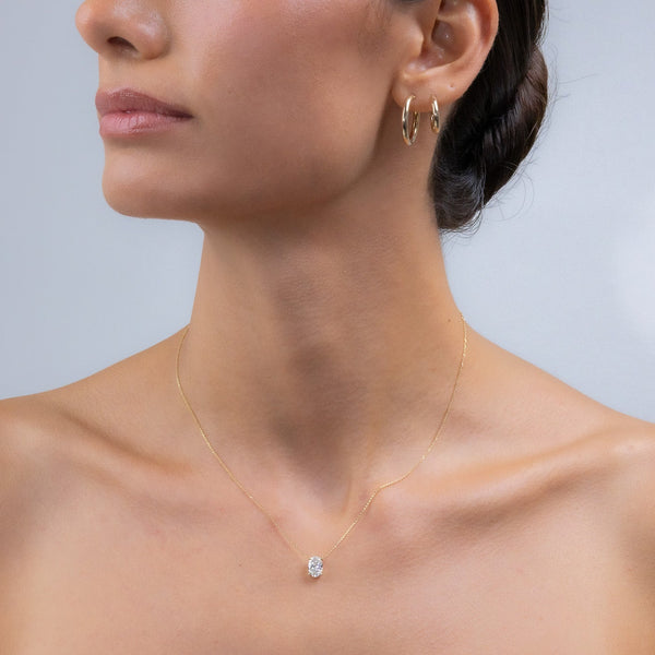 Gold Plain Hoop Earrings