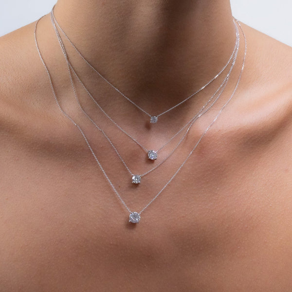 Round Diamond Necklace