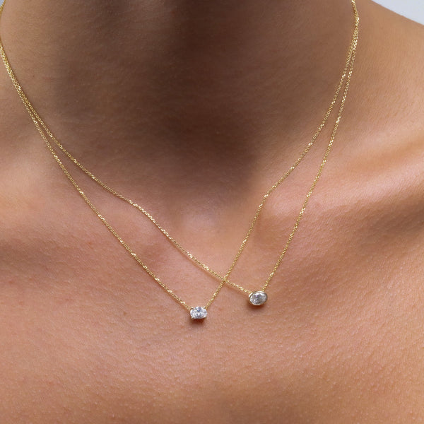 East West Oval Necklace