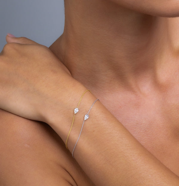 Pear Diamond Bracelet