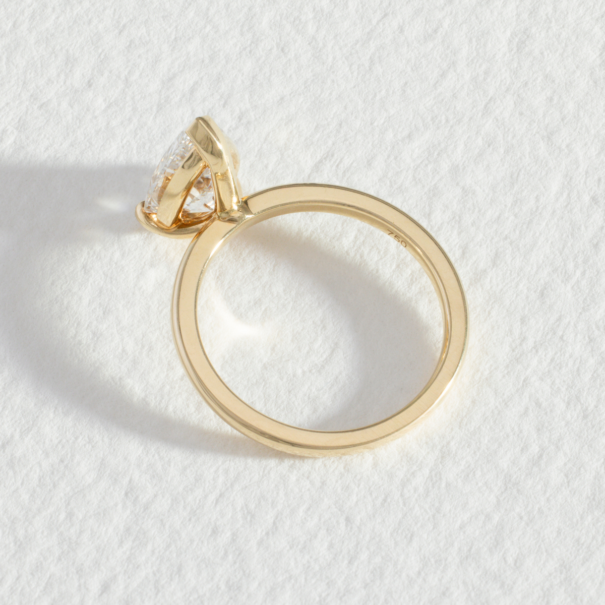 Nora | Pear Solitaire Diamond Engagement Ring