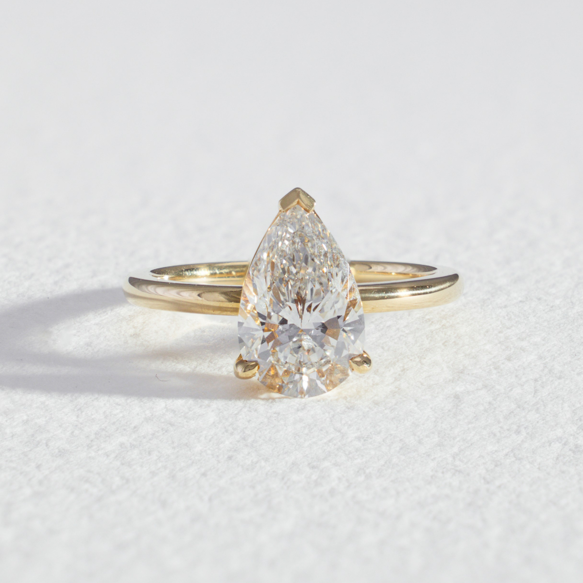 Nora | Pear Solitaire Diamond Engagement Ring
