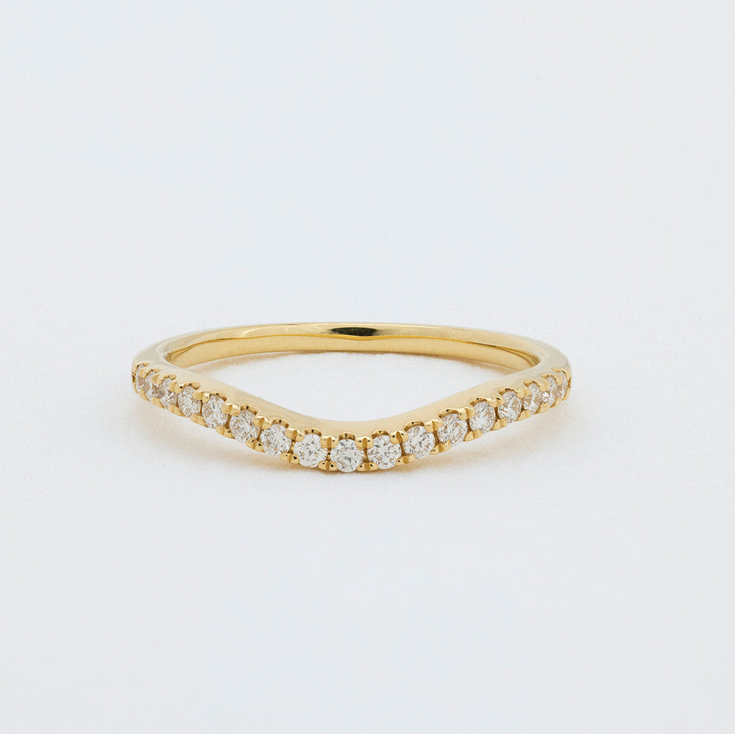 Oceane | Lab Diamond Wedding Ring – Front view, Matthews Jewellers Newcastle