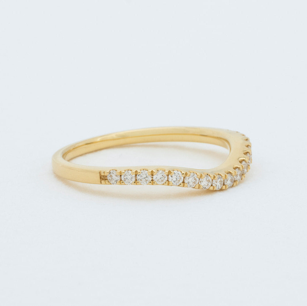 Oceane | Lab Diamond Wedding Ring – Close-up styled view, Matthews Jewellers Newcastle