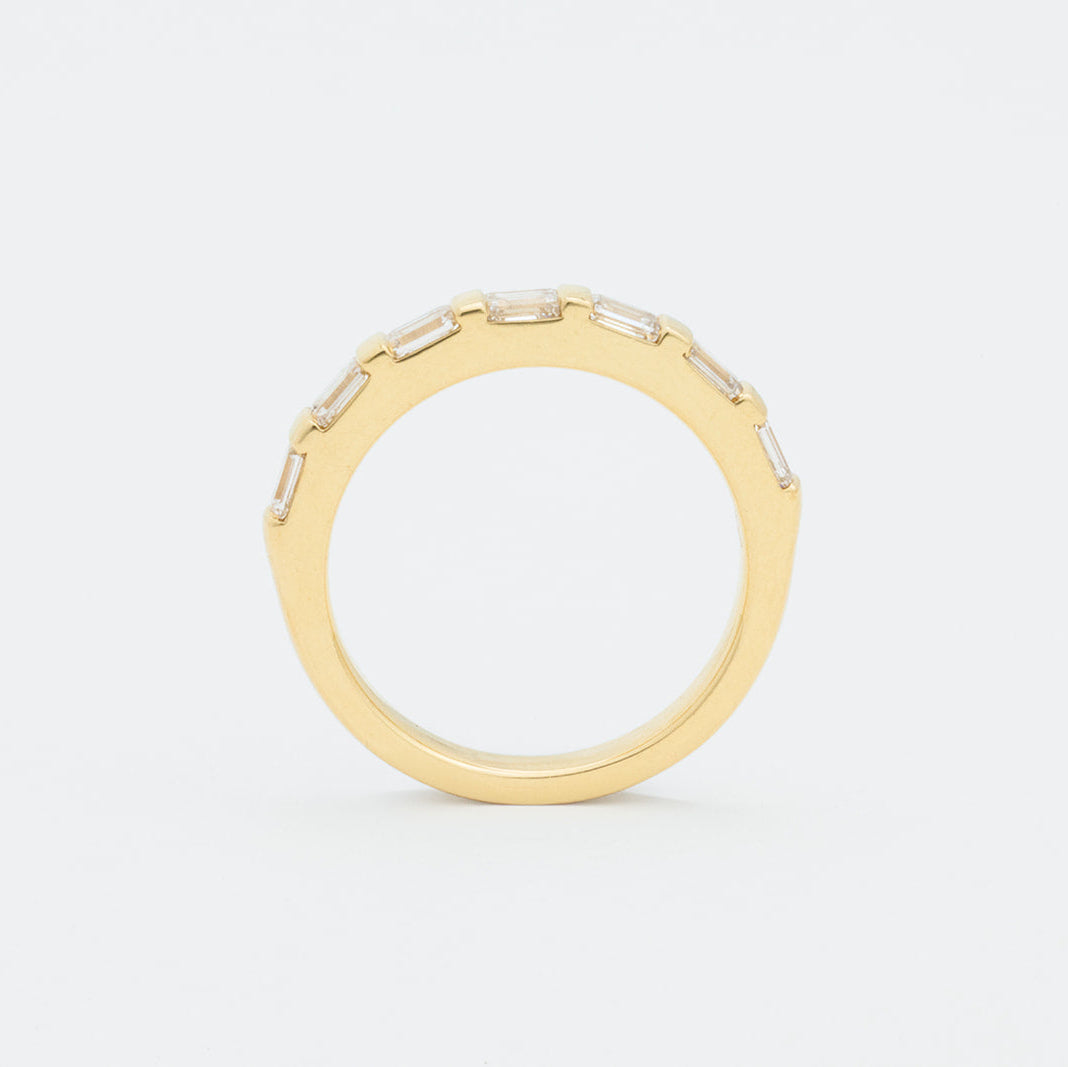 Odette | Lab Oval Diamond Wedding Ring – Close-up styled view, Matthews Jewellers Newcastle