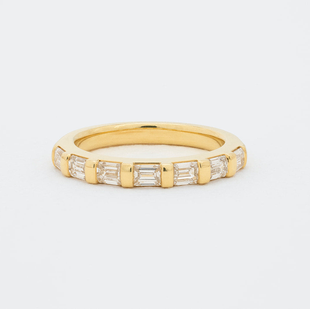 Odette | Lab Oval Diamond Wedding Ring – On hand view, Matthews Jewellers Newcastle