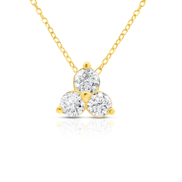 0.50ct Diamond Triangle Pendant