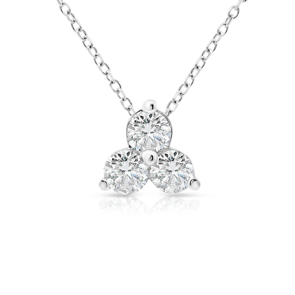 0.50ct Diamond Triangle Pendant