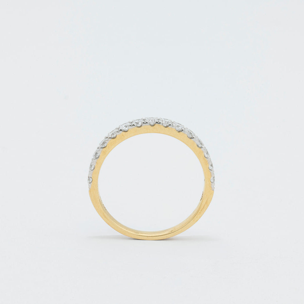 Pave | Lab Pave Diamond Wedding Ring – Close-up styled view, Matthews Jewellers Newcastle