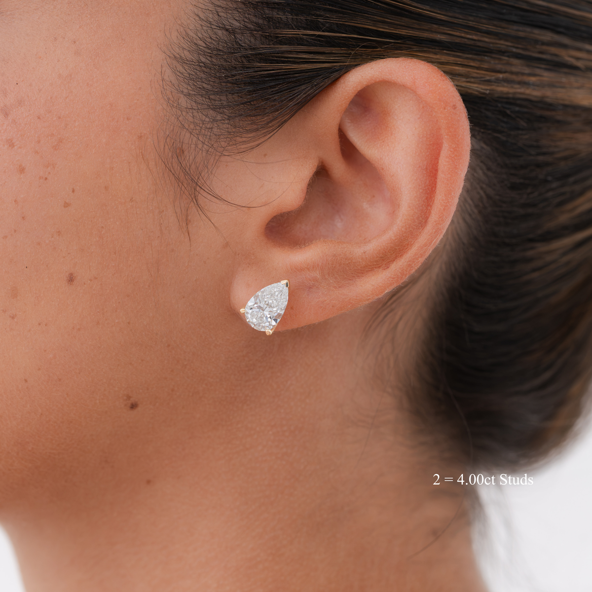 Pear Diamond Studs