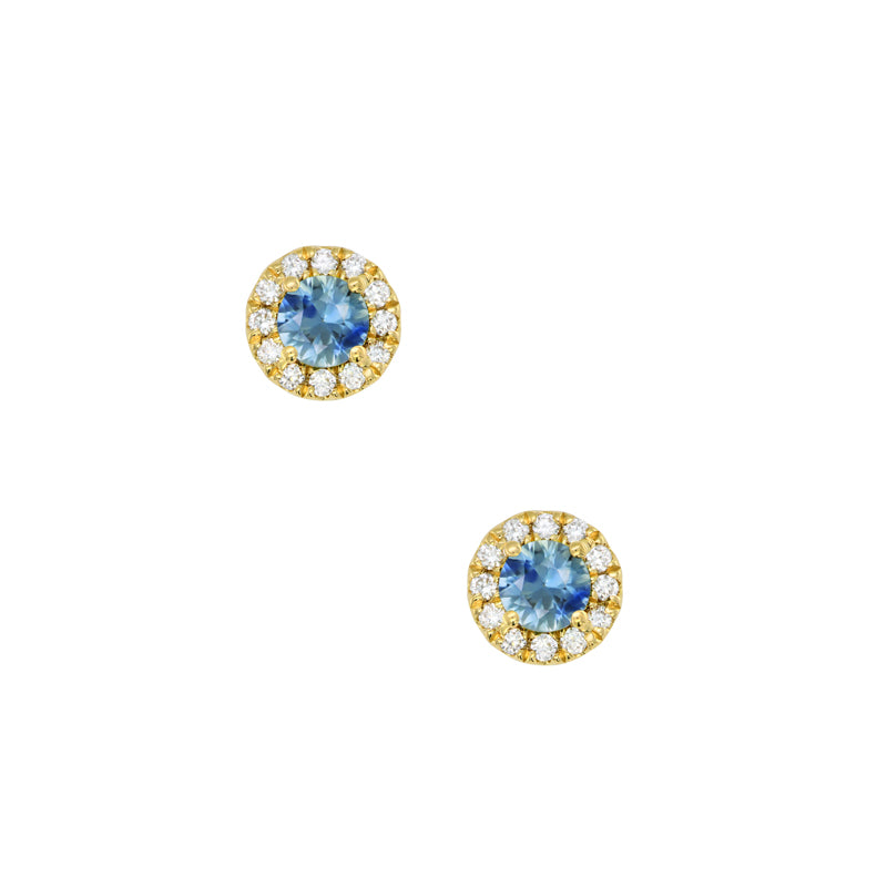 Clarissa 18ct Yellow Gold Australian Blue Sapphire Earrings - Matthews Jewellers