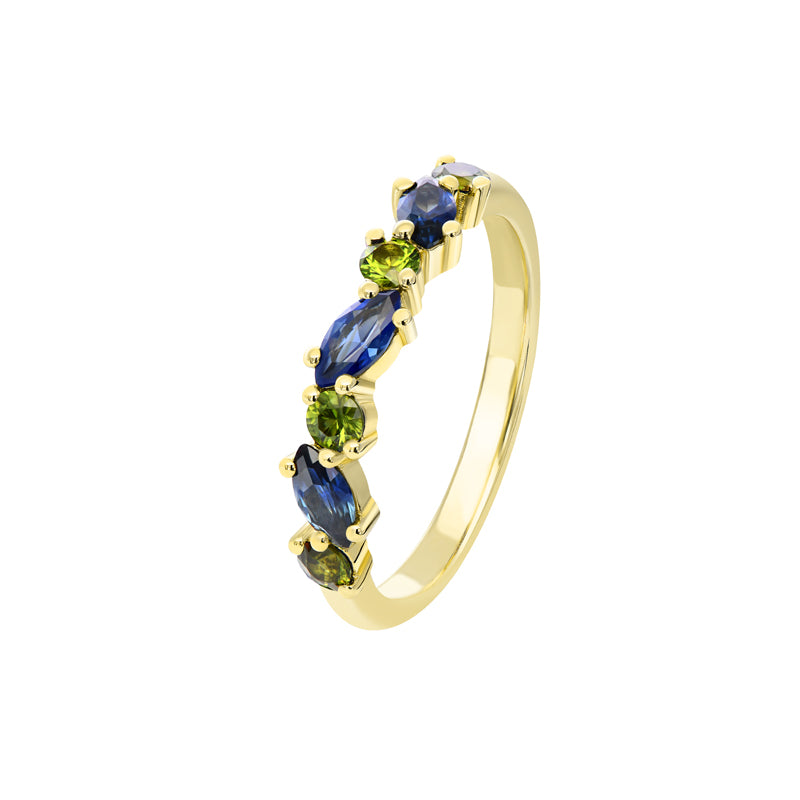 Nora 9ct Yellow Gold Australian Blue Sapphire Ring - Matthews Jewellers