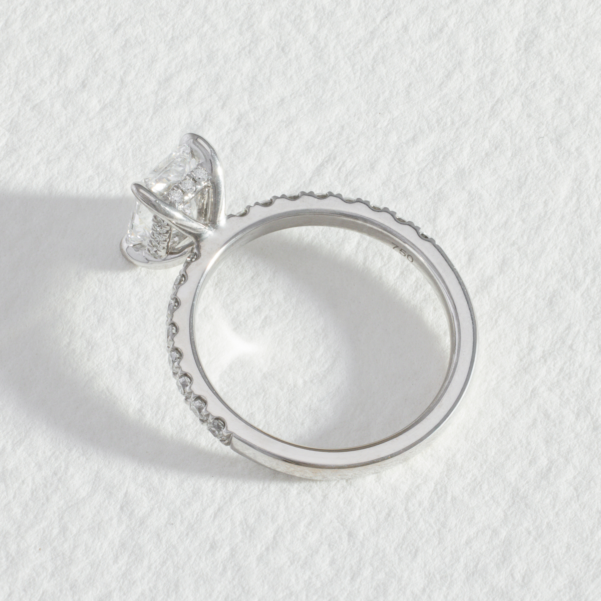 Pavé Sofia | Radiant Bezel Diamond Engagement Ring
