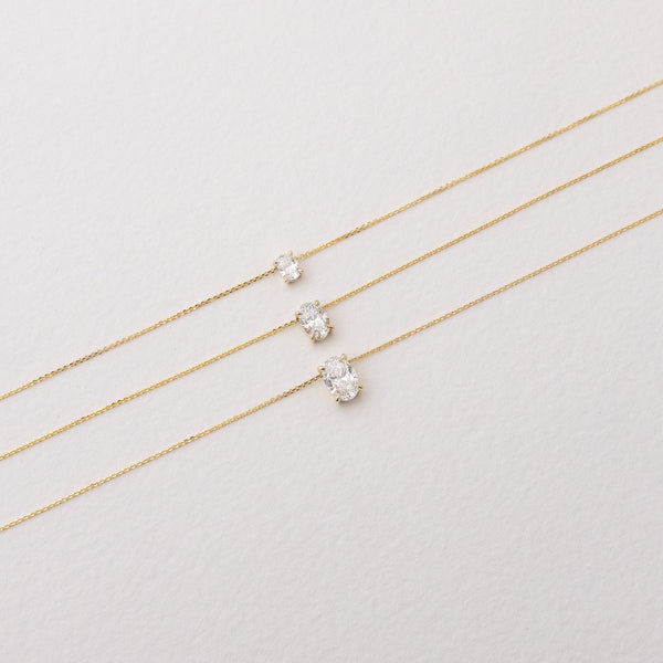 Oval Diamond Necklace