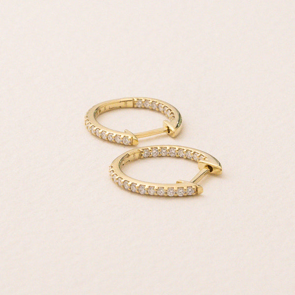 Inside Out Diamond Hoops