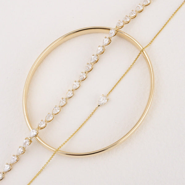 Pear Diamond Bracelet