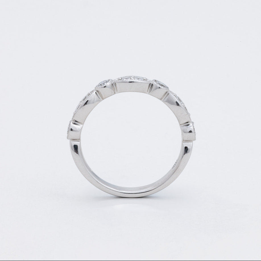 Vintage | Lab Diamond Ring – Close-up styled view, Matthews Jewellers Newcastle