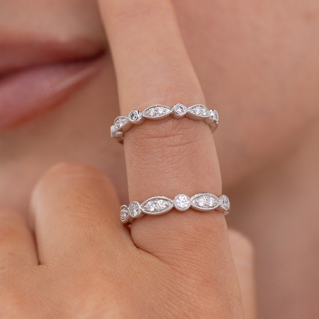 Vintage | Lab Diamond Ring – Front view, Matthews Jewellers Newcastle