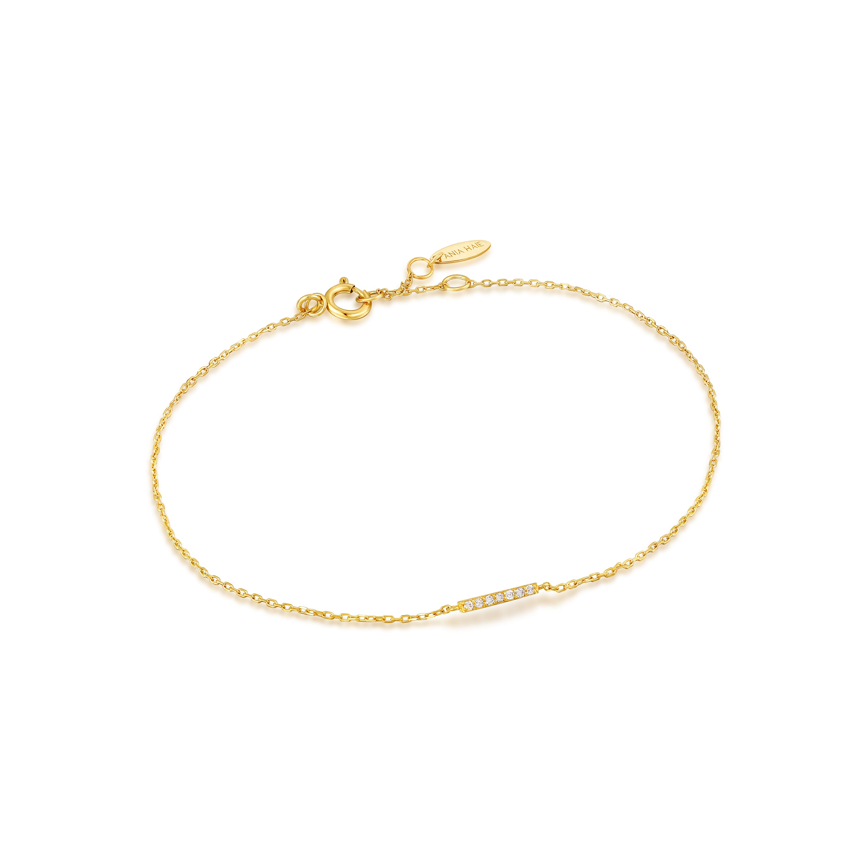 14kt Gold Magma Diamond Bar Bracelet