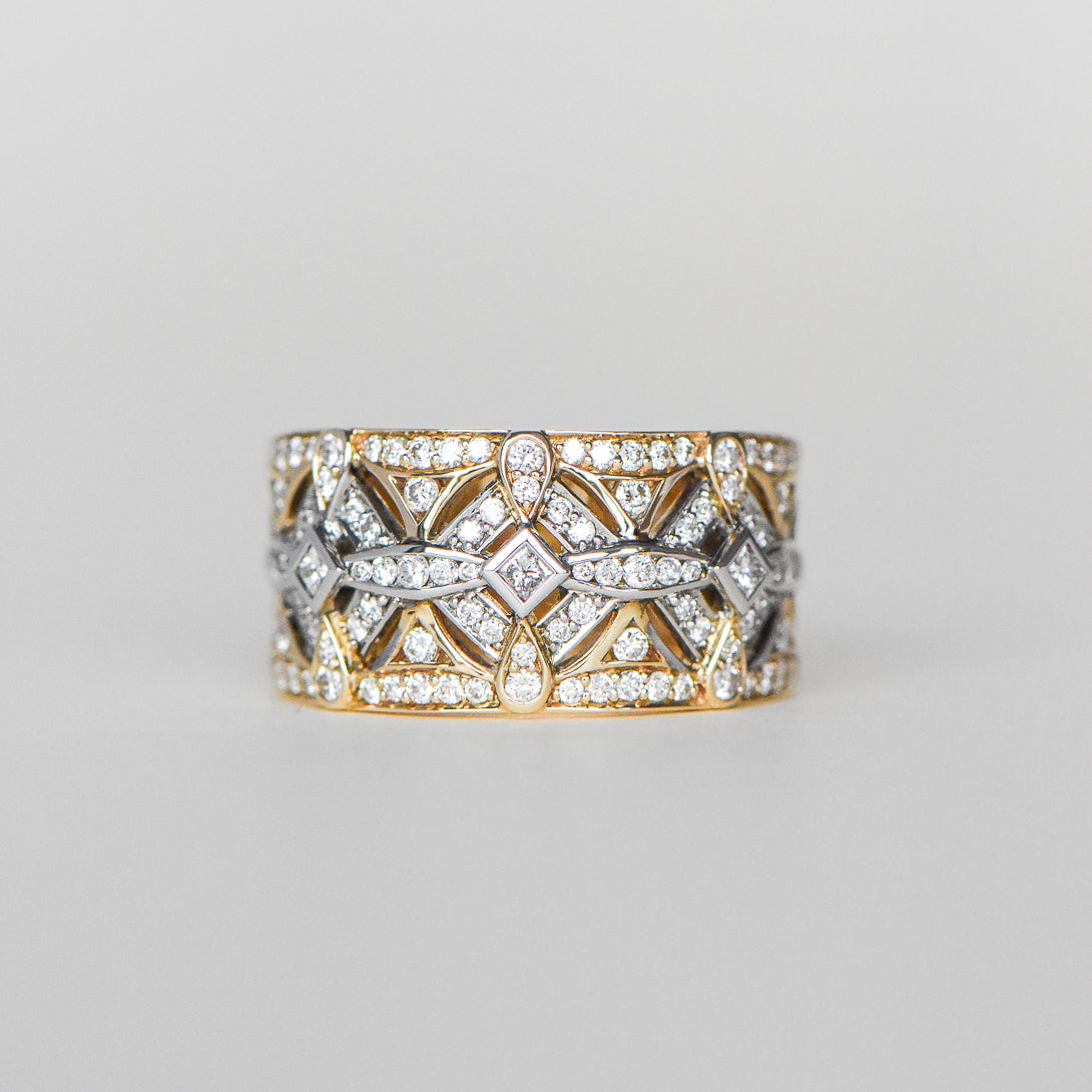 Wide Diamond Dress Ring – Matthews Jewellers