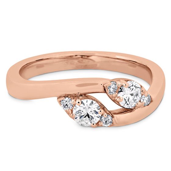 Hearts On Fire 18kt Rose Gold Regal Two Rings