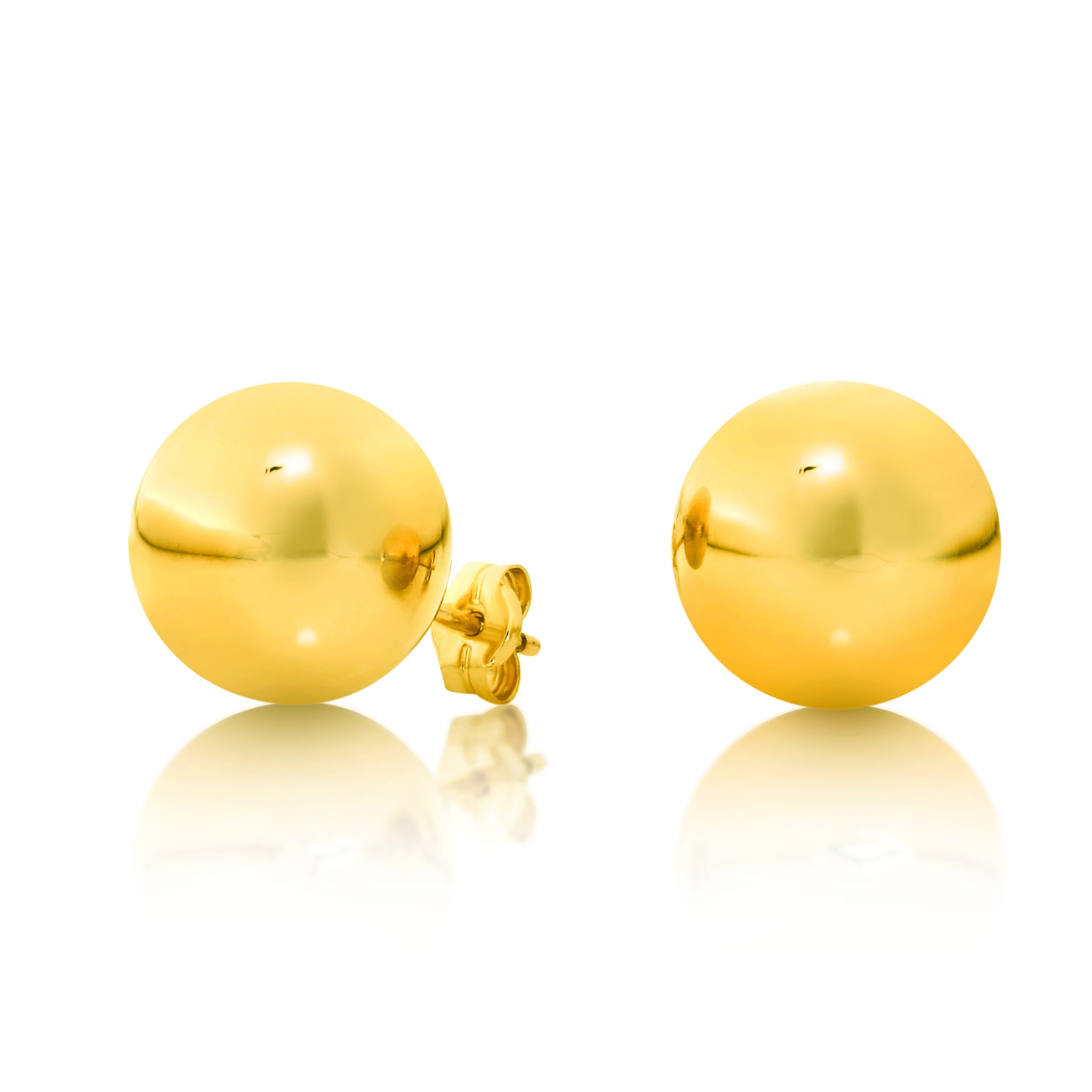 Gold Ball Studs - Matthews Jewellers