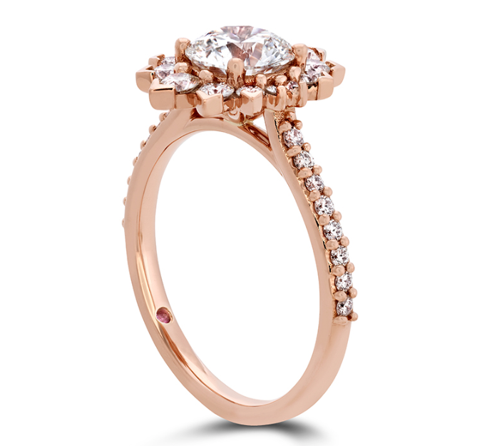 Hearts on Fire Behati Say It Your Way Engagement Ring - 18K Rose Gold