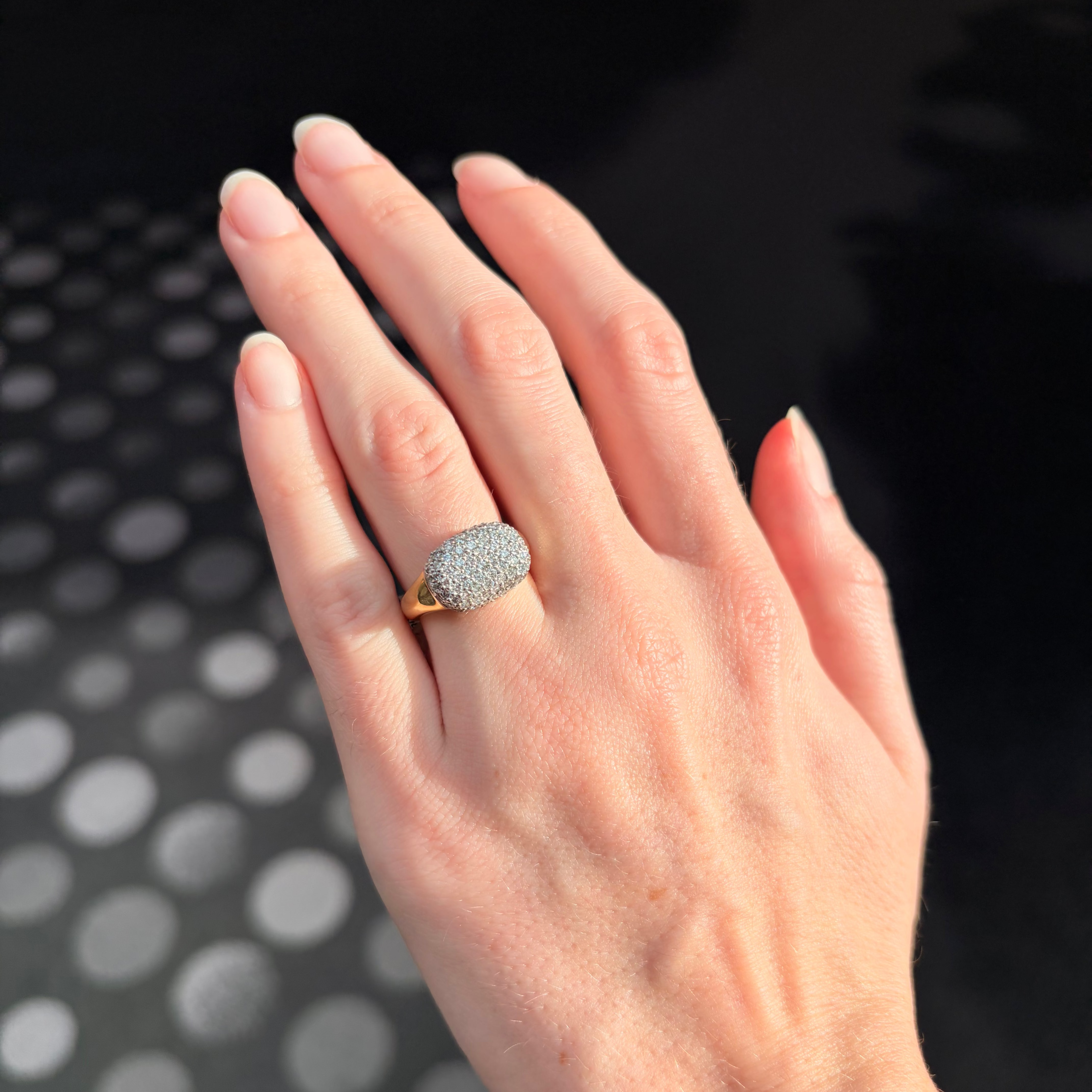Diamond Pave Dome Ring